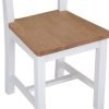 Ladder back chair wooden seat