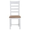 Ladder back chair wooden seat
