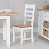 Ladder back chair wooden seat