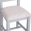 Ladder back chair fabric seat