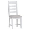 Ladder back chair fabric seat