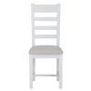 Ladder back chair fabric seat