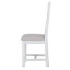 Ladder back chair fabric seat