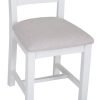 Ladder back chair fabric seat