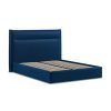 4'6 Fabric Bedframe Ottoman  - Royal Blue - Velvet