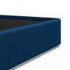 4'6 Fabric Bedframe Ottoman  - Royal Blue - Velvet
