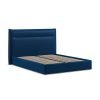 5'0 Fabric Bedframe Ottoman  - Royal Blue - Velvet