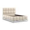 4'6 Fabric Bedframe - Beige - Linen
