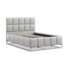 4'6 Fabric Bedframe - Grey - Linen
