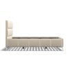 5'0 Fabric Bedframe - Beige - Linen
