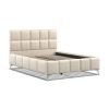 5'0 Fabric Bedframe - Beige - Linen