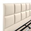 5'0 Fabric Bedframe - Beige - Linen