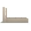 5'0 Fabric Bedframe Ottoman  - Beige - Linen
