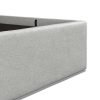 5'0 Fabric Bedframe Ottoman  - Grey - Linen