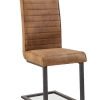 Jersey Cantilever Dining Chair - Tan