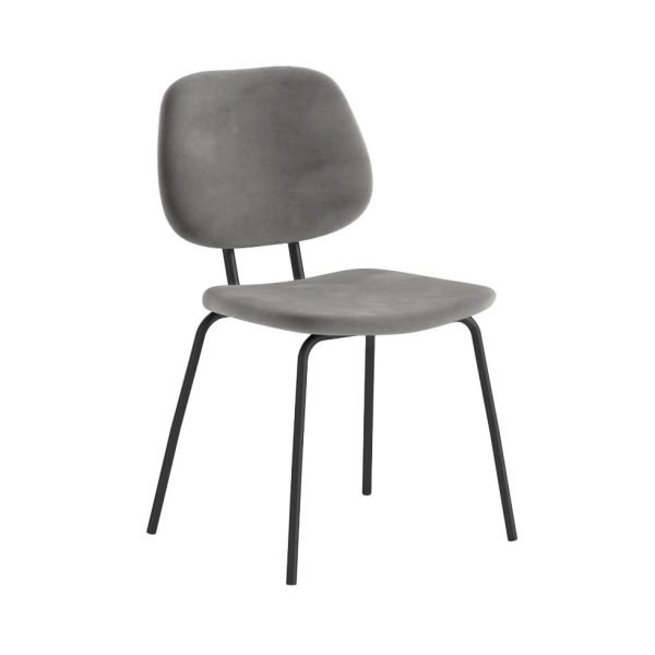 Soho Lily Dining Chair - Grey Velvet