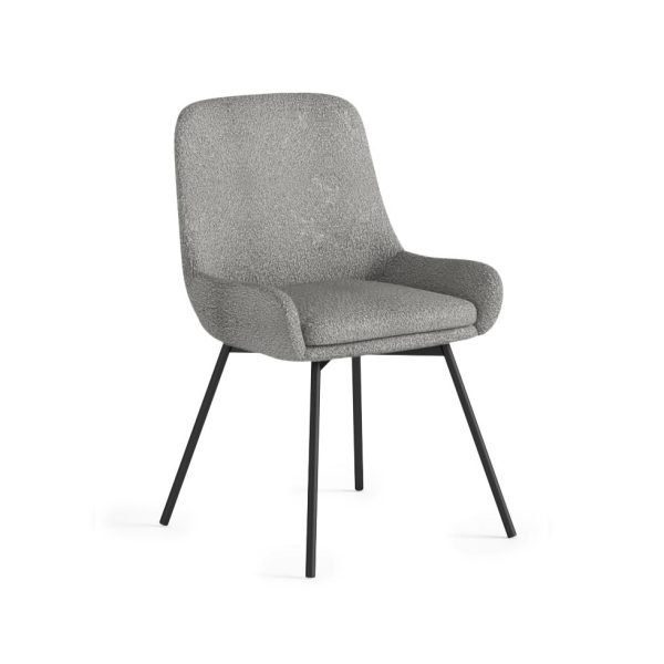 Soho Evie Dining Chair - Grey Boucle