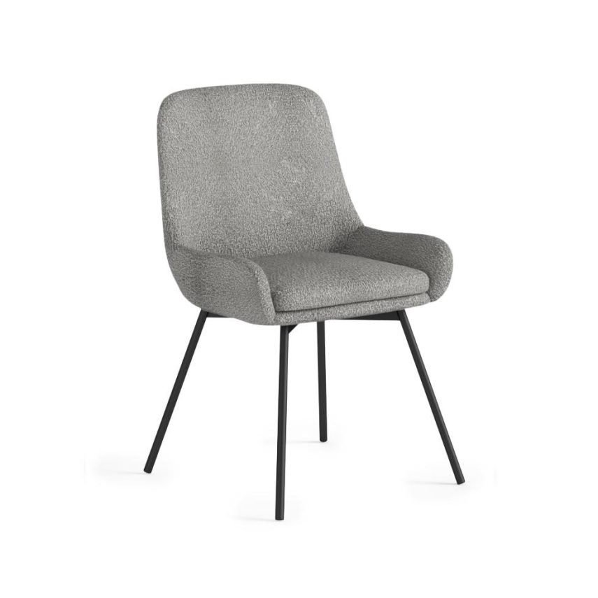 Soho Evie Dining Chair - Grey Boucle