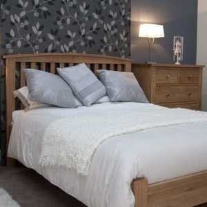Burniston Oak Arched Double Bed