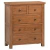 DORR drawer chest table bedroom storage dark rustic oak x c default jpg