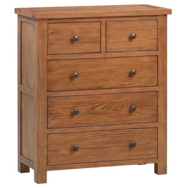 DORR drawer chest table bedroom storage dark rustic oak x c default jpg