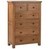 DORR drawer chest table bedroom storage dark rustic oak x c default jpg