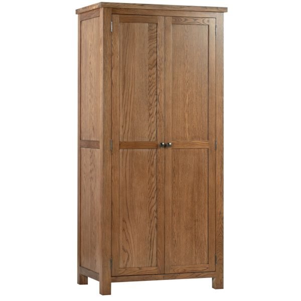 DORR all full hanging double door wardrobe essential storage bedroom dark rustic oak x c default jpg