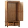 DORR double door drawer wardrobe essential storage bedroom dark rustic oak open x c default jpg