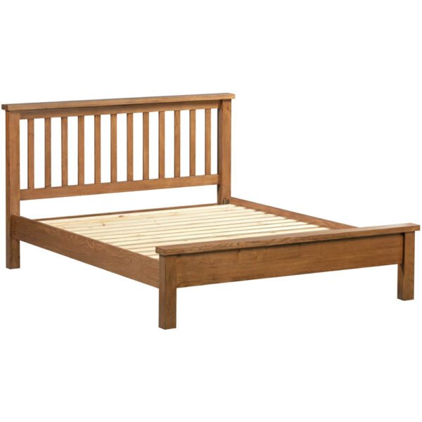 DORR king ft bed frame low foot end sleep comfort bedroom dark rustic oak x c default jpg