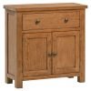 DORR compact small sideboard doors drawer storage living dining hallway rustic dark oak x c default jpg