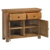 DORR door drawer sideboard storage dining living rustic dark oak open x c default jpg