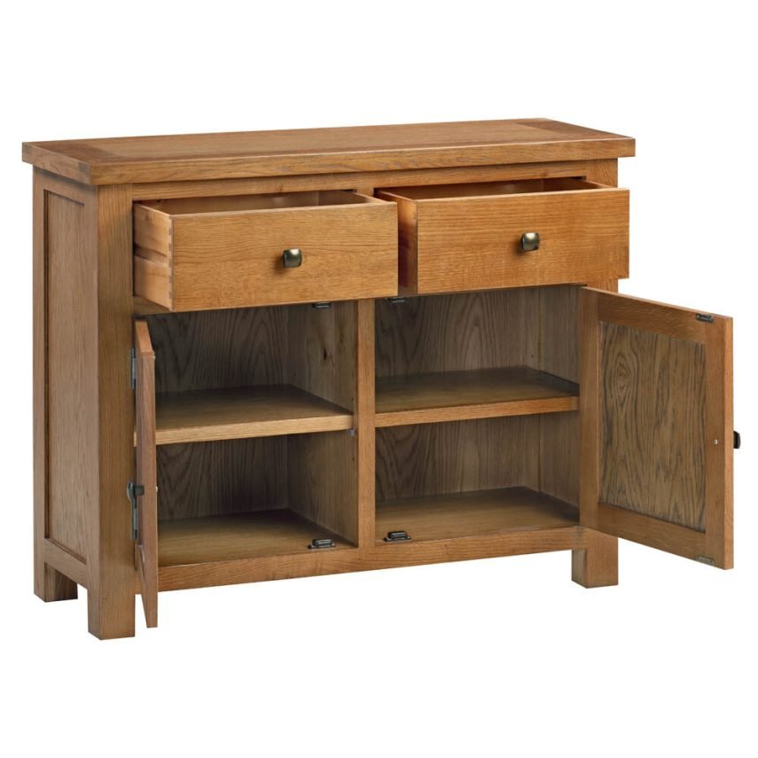 DORR door drawer sideboard storage dining living rustic dark oak open x c default jpg