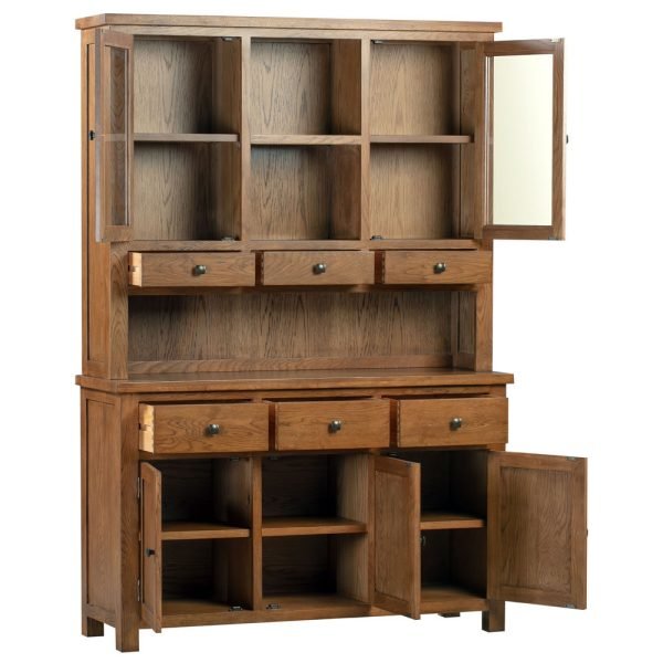 DORR DORR door drawer sideboard with dresser top storage kitchen dining living rustic dark oak open x c default jpg