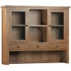DORR sideboard dresser top glazed storage kitchen dining living rustic dark oak x c default jpg