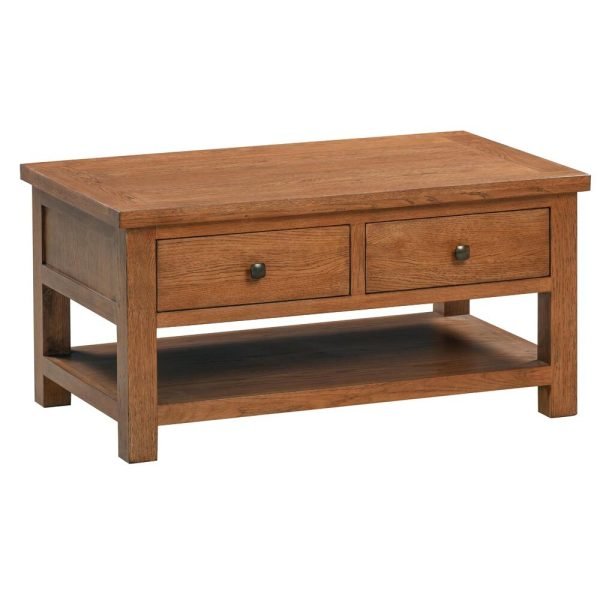 DORR coffee table with drawers focal point storage living room rustic dark oak x c default jpg