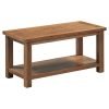 DORR large coffee table with shelf focal point storage living room rustic dark oak x c default jpg