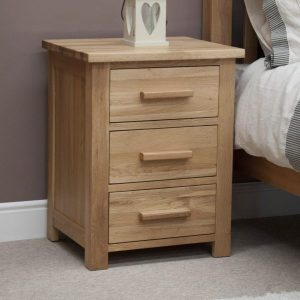 Harwell Oak Drawer Bedside Cabinet