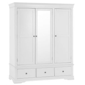 Isabelle White Door Wardrobe