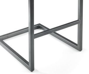 brooklyn bar stool charcoal grey leg detail