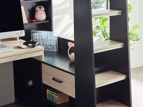 BLA BlazeGamingHighsleeperBlackandPaleWoodDetail jpg