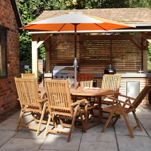Turnbury Seater Manhattan Extending Dining Set