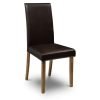 hudson chair brown with oak leg