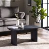 lou louis black fluted compact coffee table roomset