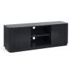lou louis black fluted tv unit cutout
