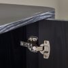 lou louis black fluted tv unit detail