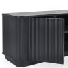 lou louis black fluted tv unit detail