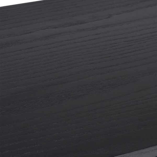 lou louis black fluted tv unit detail