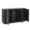 lou louis black fluted sideboard cutout