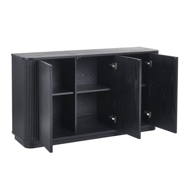 lou louis black fluted sideboard cutout