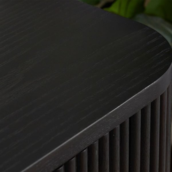 lou louis black fluted sideboard detail